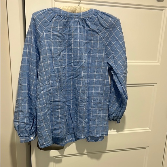 Old Navy Light Blue Checkered Shirt - Picture 3 of 3